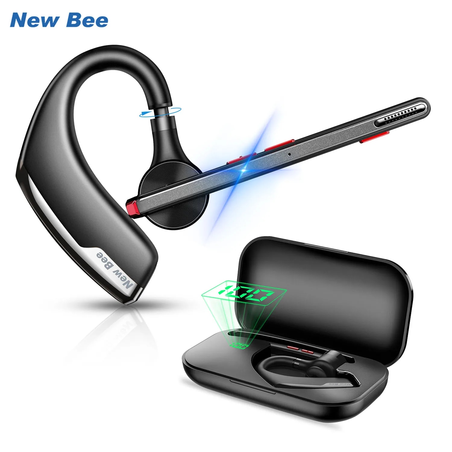 Type C Wired Earphones With Mic - New Bee M51 Bluetooth 5.2 Wireless
