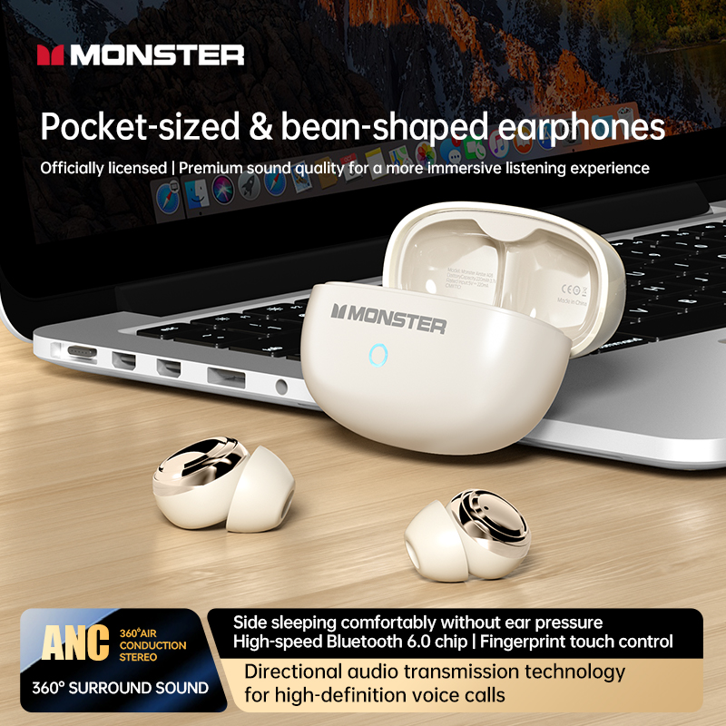 Monster A08 ANC Bluetooth 6.0  - đánh giá và giá Sleep Mask Headphones Bluetooth