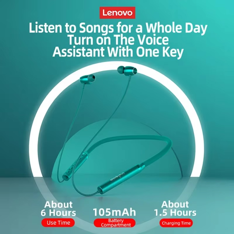 Origial Lenovo HE05X Bluetooth - đánh giá và giá Magnetic Neckband Sports Earphones