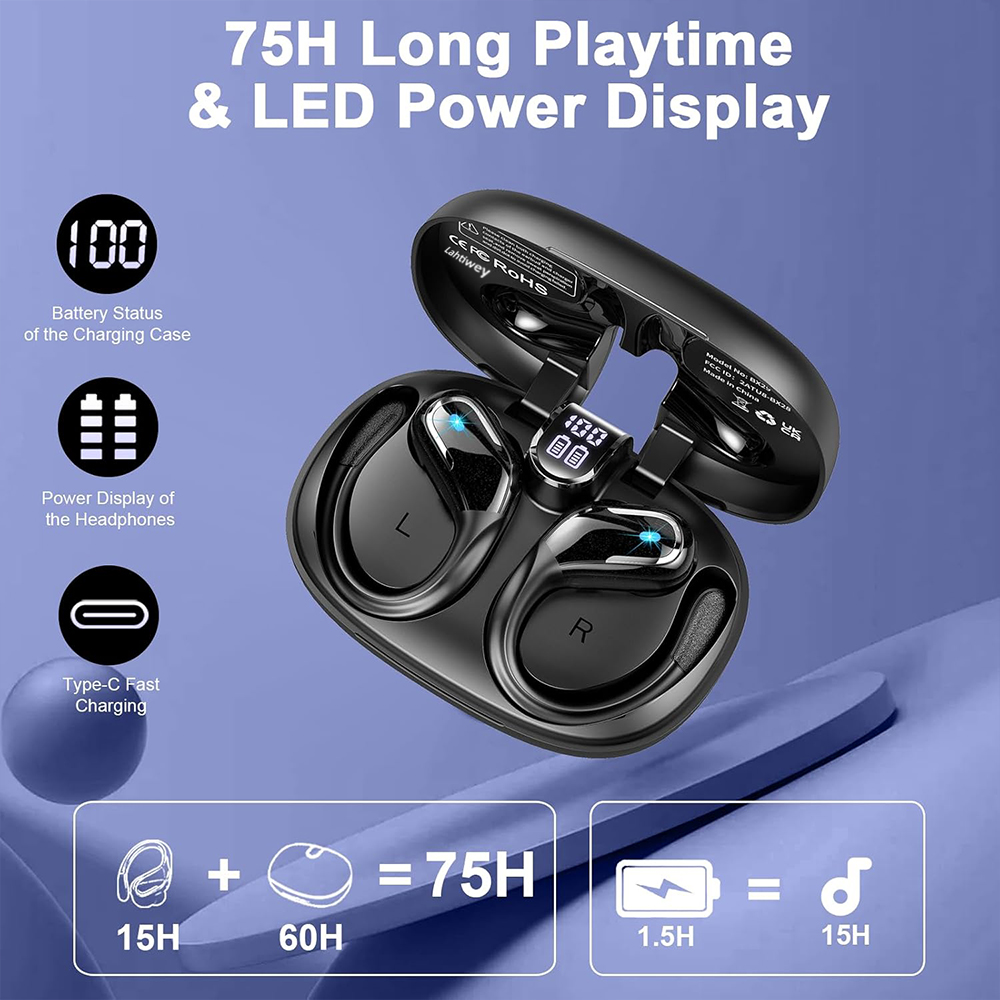Wireless Earbuds Sport, 75H Pl - đánh giá và giá Sleep Mask Headphones Bluetooth