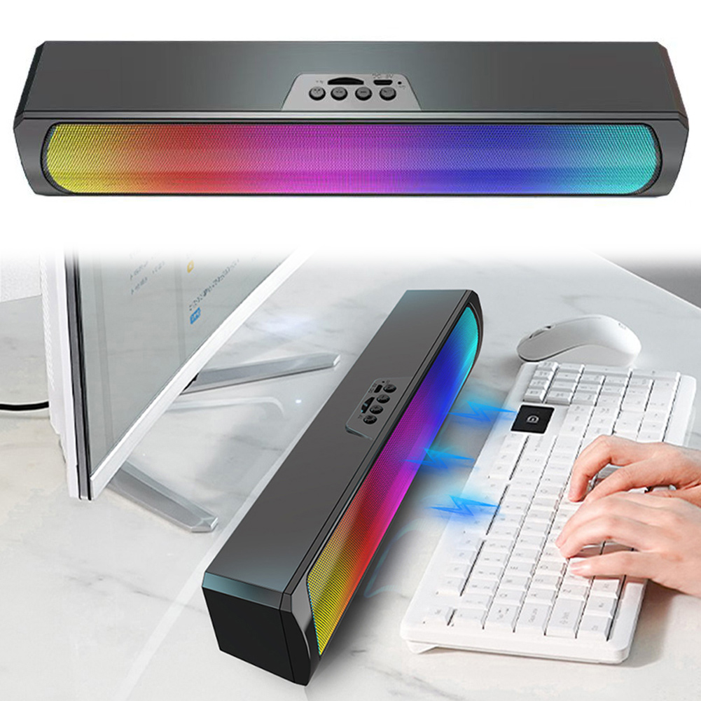 Portable Computer Sound Bar Sp - đánh giá và giá Rgb Computer Soundbar For Pc